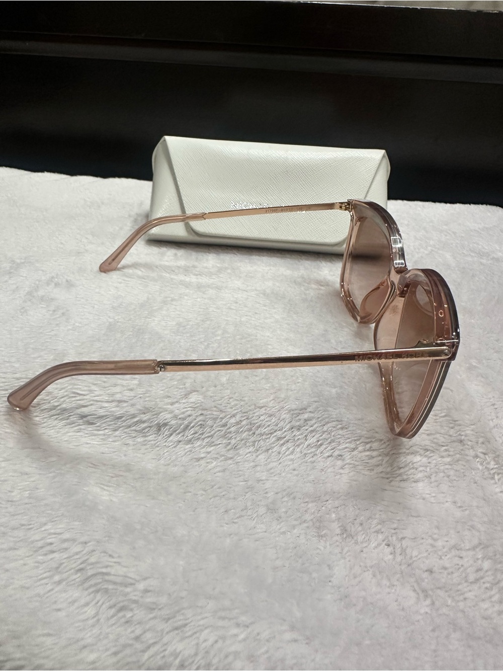 Michael Kors Translucent Pink Gradient Square Sunglasses - Picture 3 of 7